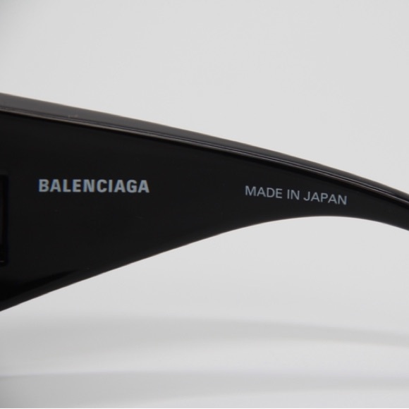 NEW BB0154S 001 BALENCIAGA OVERSIZED UNISEX SUNGLASSES  BB 0154S BLACK - Picture 12 of 13